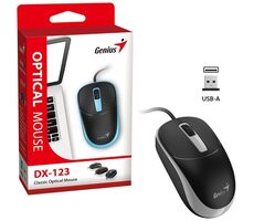 Genius DX-123 černo-šedá / drátová / 1200 dpi / USB
