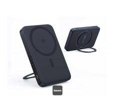 Baseus PicoGo Qi2 s otočným stojanem 5000mAh 20W černá / Powerbanka / USB-C / Qi2 / Magsafe