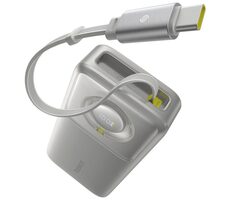 Baseus Free2Pull 20000mAh 65W s kabelem USB-C šedá / Powerbanka / 2xUSB-C