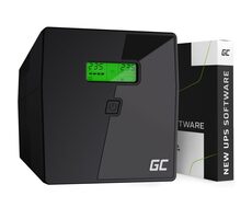 Green Cell 1000VA | 600W / Záložní zdroj / 2-6ms / 2 x 12V/7Ah / 2x Schuko + 2x IEC