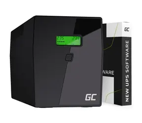 Green Cell 2000VA | 1400W / Záložní zdroj / 2-6ms / 2× 12V 9Ah / 4x Schuko