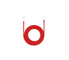OnePlus Warp Charge Datový kabel USB-A - USB-C 1.5m červená