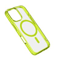 Cellularline Zadní kryt Iconic Mag s podporou Magsafe pro Apple iPhone 16 Pro čirý / limetkový