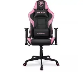 COUGAR Armor Elite Eva černo-růžová / Herní židle / nastavitelná / syntetická kůže / pojezd. kolečka / nosnost 120 kg 
