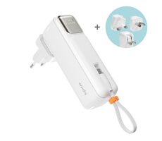Epico UltraPack 2in1 5000mAh cestovní powerbanka a síťový adaptér ET30 bílá