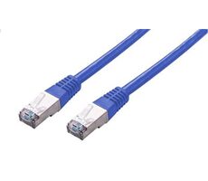C-TECH patchcord Cat5e Kabel FTP 0.5 m modrá
