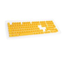 Ducky Double-Shot Keycap Set / PBT / žlutá / 109 kláves / DE 