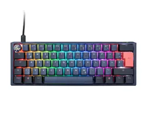 Ducky One 3 Mini Cherry MX-Blue modrá / herní klávesnice / podsvícená / mechanická / drátová USB-C / DE