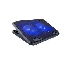 C-TECH CLP-140 černá / Chladicí podložka pro notebook 15.6" / LED podsvícení