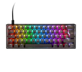Ducky One 3 Aura Mini Gateron Baby Kangaroo černá / herní klávesnice / podsvícená / mechanická / drátová USB-C / DE