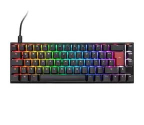 Ducky Mecha Pro Cherry MX-Black černá / herní klávesnice / podsvícená / mechanická / drátová USB-C / DE