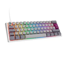 Ducky One 3 Mini Cherry MX-Silent-Red šedá / herní klávesnice / podsvícená / mechanická / drátová USB-C / DE
