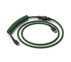 Glorious Coiled Cable zelená / USB-C (M) - USB-A (M) / 1.37m