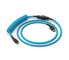 Glorious Coiled Cable elektrická modrá / USB-C (M) - USB-A (M) / 1.37m