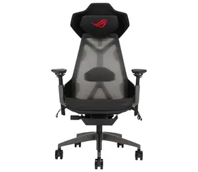ASUS ROG Destrier Ergo černá / Herní židle / nastavitelná / látková / pojezd. kolečka / nosnost 150 kg 