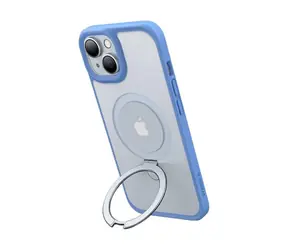 Torras Ostand Matte ochranný kryt pro Apple iPhone 15 modrá