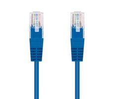 C-TECH patchcord Cat5e UTP 0.5 m modrá