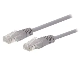 C-TECH patchcord Cat5e UTP 2 m šedá