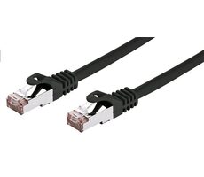 C-TECH patchcord Cat6 FTP 0.25 m černá