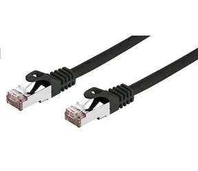 C-TECH patchcord Cat6 FTP 0.25 m černá