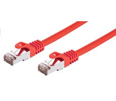 C-TECH patchcord Cat6 FTP 0.5 m červená