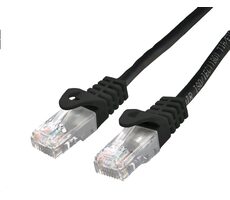 C-TECH patchcord Cat6 UTP 0.25 m černá