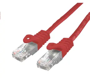 C-TECH patchcord Cat6 UTP 0.25 m červená