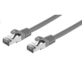 C-TECH patchcord Cat7 S/FTP 1 m šedá