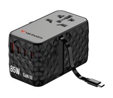 Verbatim 32127 Cestovní univerzální GaN nabíjecí adaptér 85W černá / 3x USB-C / 1x USB-A / QC / PD