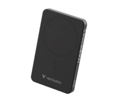 Verbatim Charge 'n' Go Essentials Magnetická bezdrátová powerbanka 5000mAh černá / USB-C / MagSafe / 15-20W