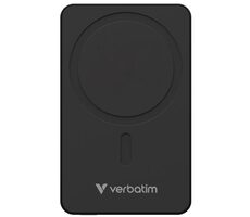 Verbatim Charge 'n' Go Essentials Magnetická bezdrátová powerbanka 10000mAh černá / USB-C / MagSafe / 15-20W