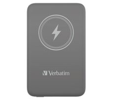 Verbatim Charge 'n' Go Magnetická bezdrátová powerbanka 10000mAh šedá / USB-C / MagSafe / 15-20W