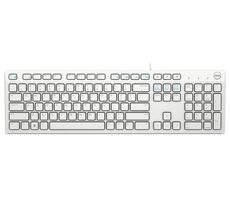 DELL KB-216 FR bílá / Multimediální klávesnice / FR / AZERTY / USB