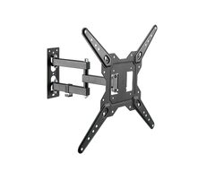 Brateck LPA68-443 černá / Výsuvný nástěnný držák pro TV 23"-55" / polohovatelný / nosnost 30kg