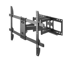 Brateck LPA69-466 černá / Heavy Duty Polohovatelný nástěnný držák pro TV 37"-80" / výsuvný / nosnost 60kg