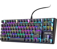 PREYON Blue Blitz Claw Gateron Blue / Herní klávesnice / Drátová / US layout / RGB