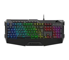 Sharkoon SKILLER SGK4 černá / herní klávesnice / drátová / RGB / Rubberdome spinač / IT