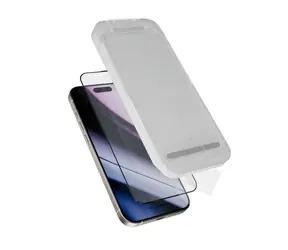 Epico ImpactCeramic Glass 3D Ochranné sklo pro iPhone 16 Pro Max / Ultra široké krytí s aplikátorem proti prachu
