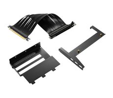 Sharkoon Angled Kit 4.0 černá / PCIe 4-slot Riser / PCIe 4.0 x16 / kabel 175mm