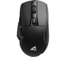 Sharkoon SKILLER SGM50W černá / bezdrátová herní myš / 4000 dpi / USB / optická / nabíjecí stanice / 6 tlačítek