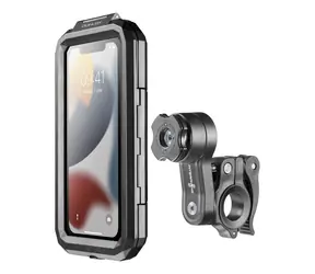 Interphone Univerzální voděodolné pouzdro na mobilní telefony Armor Pro úchyt na řídítka QUIKLOX max. 6.5" černé