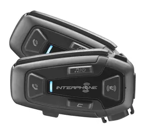 Interphone Bluetooth headset pro uzavřené a otevřené přilby U-COM8R Twin Pack