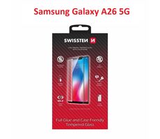 SWISSTEN FULL GLUE COLOR FRAME CASE FRIENDLY sklo pro SAMSUNG GALAXY A26 5G černá