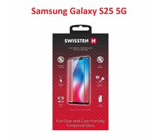 SWISSTEN FULL GLUE COLOR FRAME CASE FRIENDLY sklo pro SAMSUNG S931B GALAXY S25 5G černá