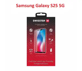 SWISSTEN FULL GLUE COLOR FRAME CASE FRIENDLY sklo pro SAMSUNG S931B GALAXY S25 5G černá