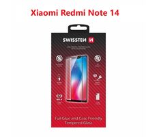 SWISSTEN FULL GLUE COLOR FRAME CASE FRIENDLY sklo pro XIAOMI REDMI NOTE 14 5G černá
