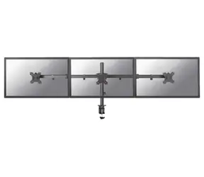 Neomounts FPMA-D550D3BLACK / držák pro 3 monitory / velikost 10"-27" / 75x75 - 100x100 / nosnost 7 kg