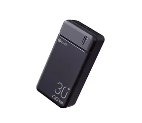 C-TECH BATCT1341 22.5W 30000 mAh černá / Power Bank / USB-A / USB-C  / 5V & 9V & 12V