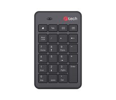 C-TECH KBN-02W bezdrátová numerická klávesnice černá
