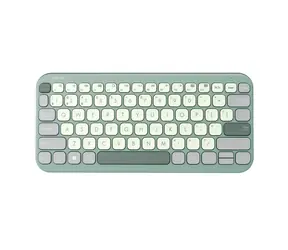 ASUS Marshmallow KW100 zelená / bezdrátová klávesnice / nízký profil kláves / CZ & SK layout 